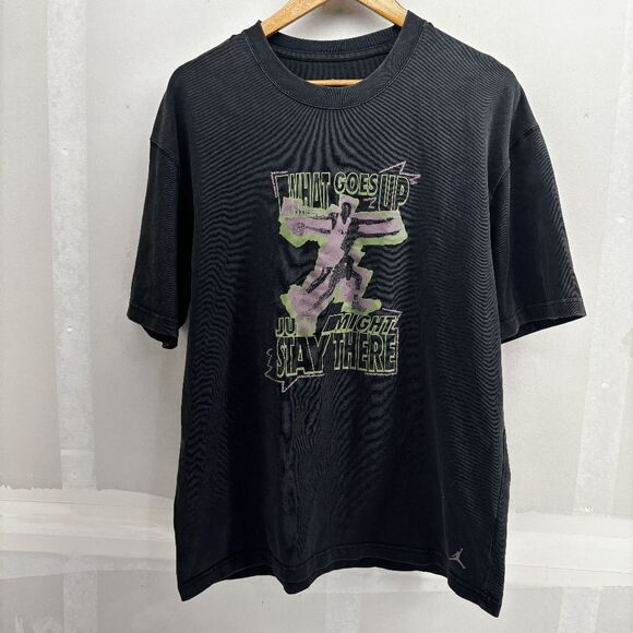 What Goes Up Just Might As Well Stay There Mens Small Nike Air Jordan Shirt - Picture 4 of 6